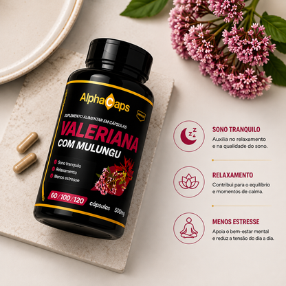 Valeriana com Mulungu 500mg - 120 Cápsulas