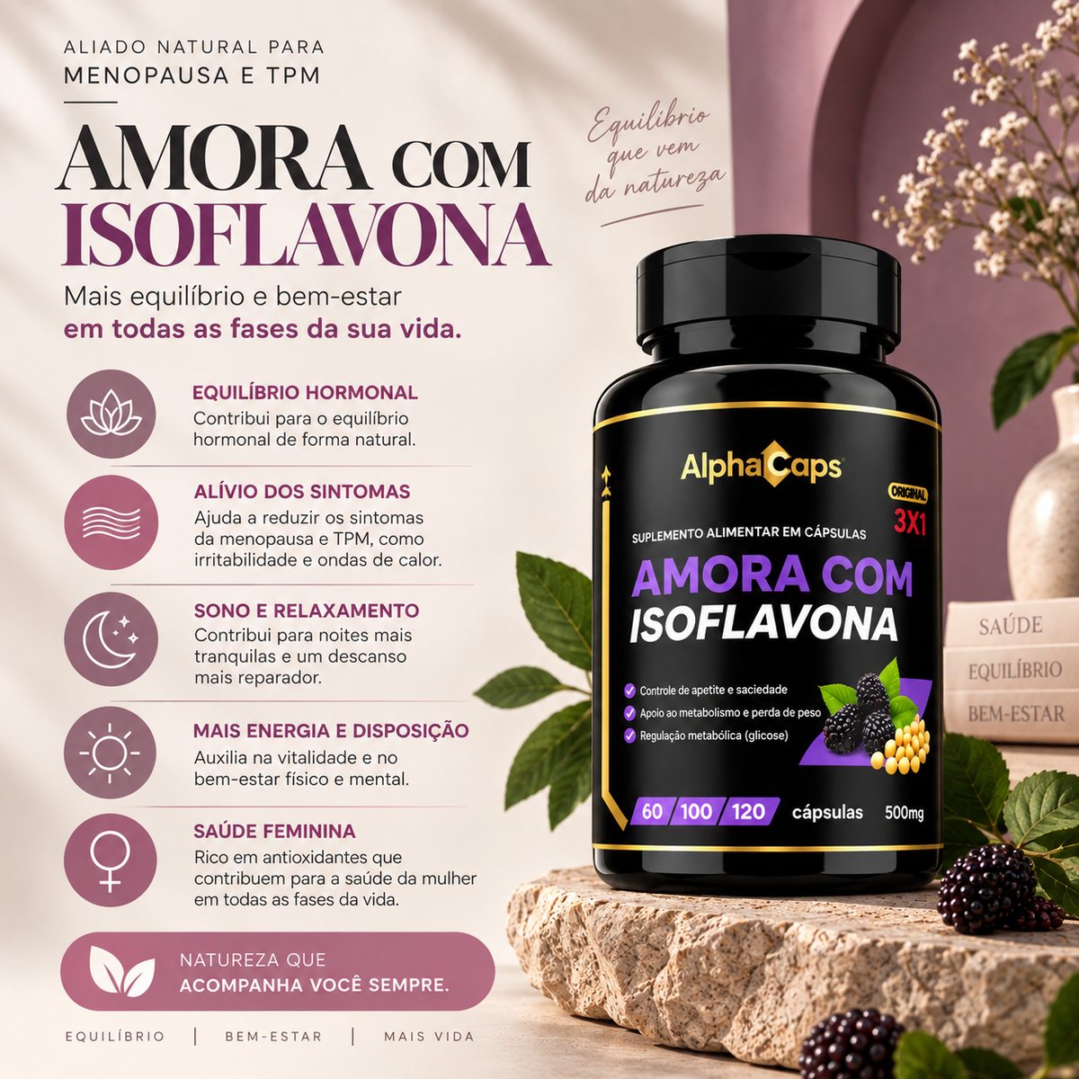 Amora com Isoflavona de Soja