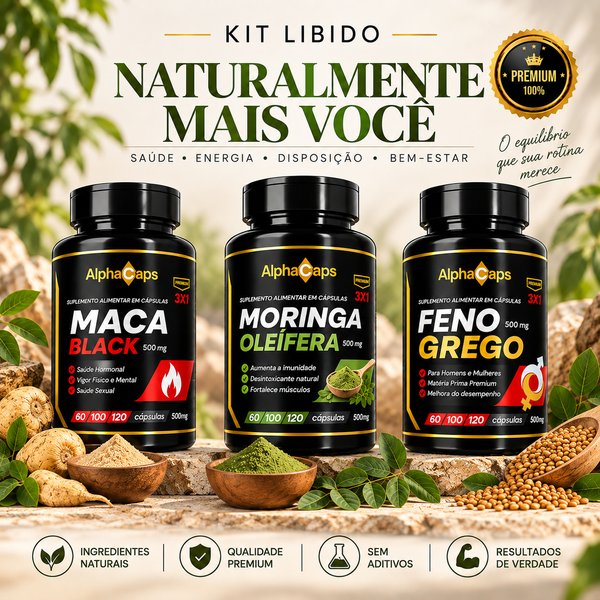 Combo  Maca Peruana + Feno Grego + Moringa