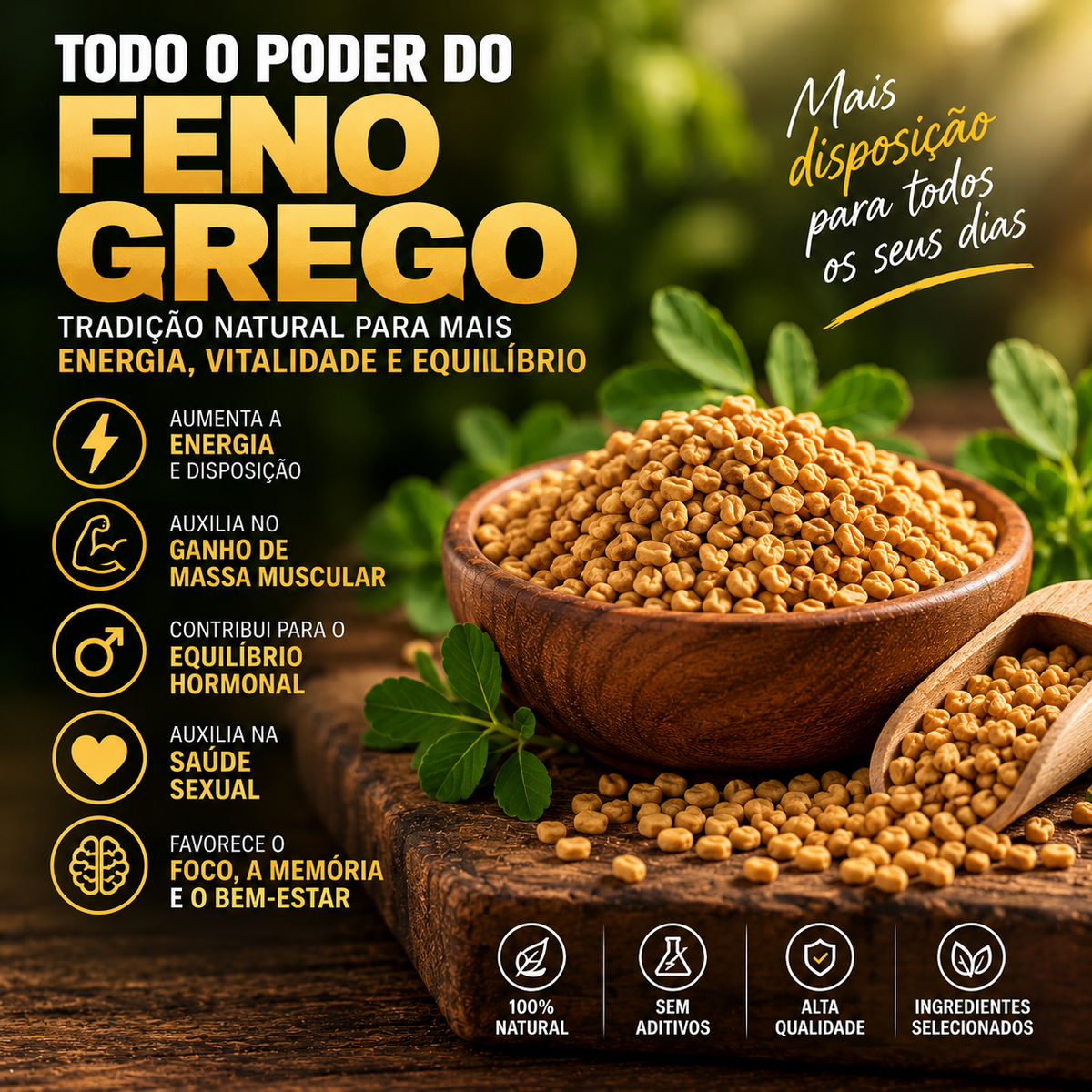 Combo  Maca Peruana + Feno Grego + Moringa