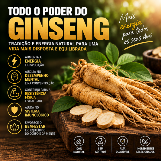 Combo Ginseng panax , Moringa oleifera e Maca