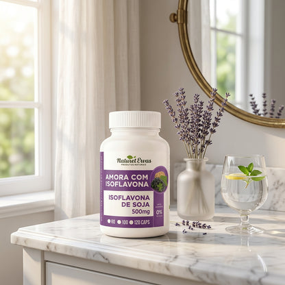Amora com Isoflavona ambiente bem-estar feminino
