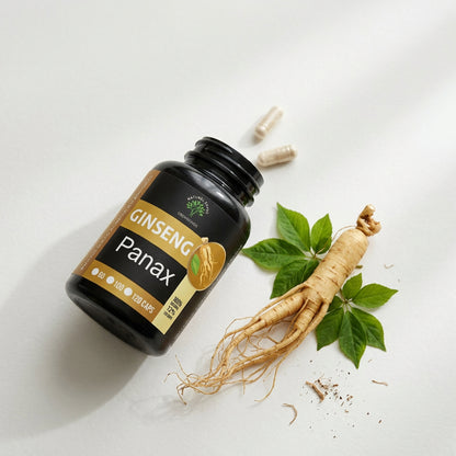 Ginseng Panax com raiz natural