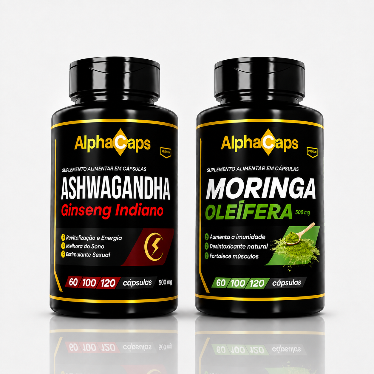 Moringa e Ashwagandha AlphaCaps