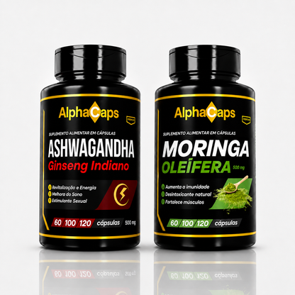 Moringa e Ashwagandha AlphaCaps