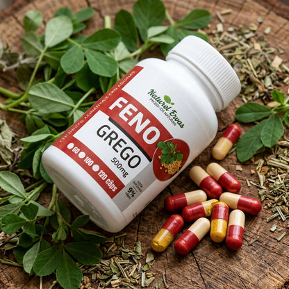 Feno Grego 500mg cápsulas com composto natural