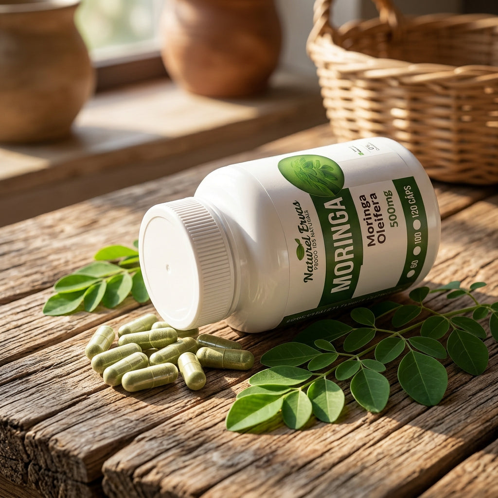 Moringa Oleifera com cápsulas