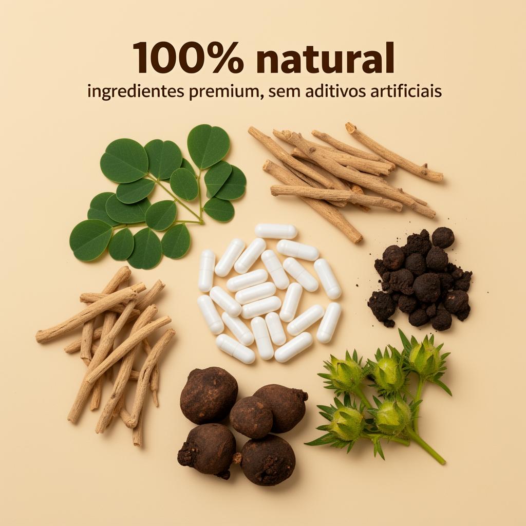 Ingredientes 100% naturais