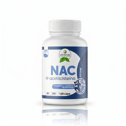 NAC N-Acetilcisteína 500mg Uni Ervas